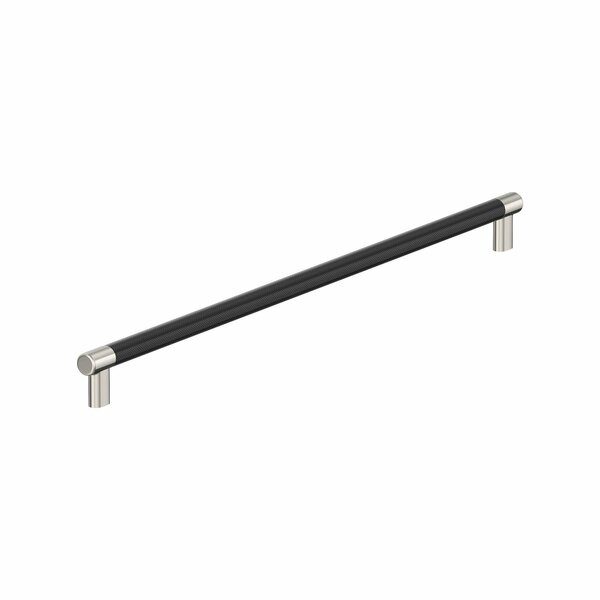 Amerock Esquire 24 inch 610mm Center-to-Center Polished Nickel/Black Bronze Appliance Pull BP54042PNBBR